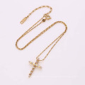 31733-Xuping Religious jewellery image of gold jesus cross pendant